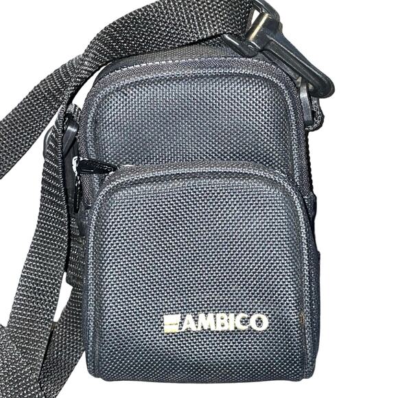 Ambico Camera Travel Bag Shoulder Strap Pockets Belt Loop Portable Adjust Black - Picture 2 of 11